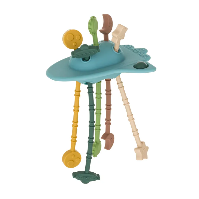 PETITE&MARS 579767 Silikonowa Zabawka Sensoryczna Crazy Rocket Frosted Sky