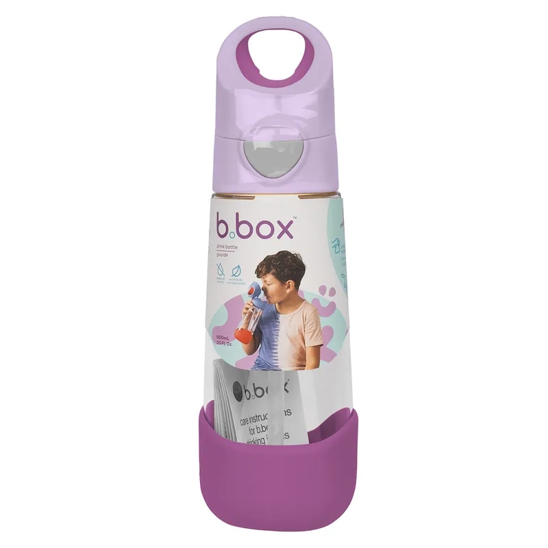 B.BOX BB001386 Butelka Na Wodę Tritanowa Ze Słomką 600ml Sugar Plum