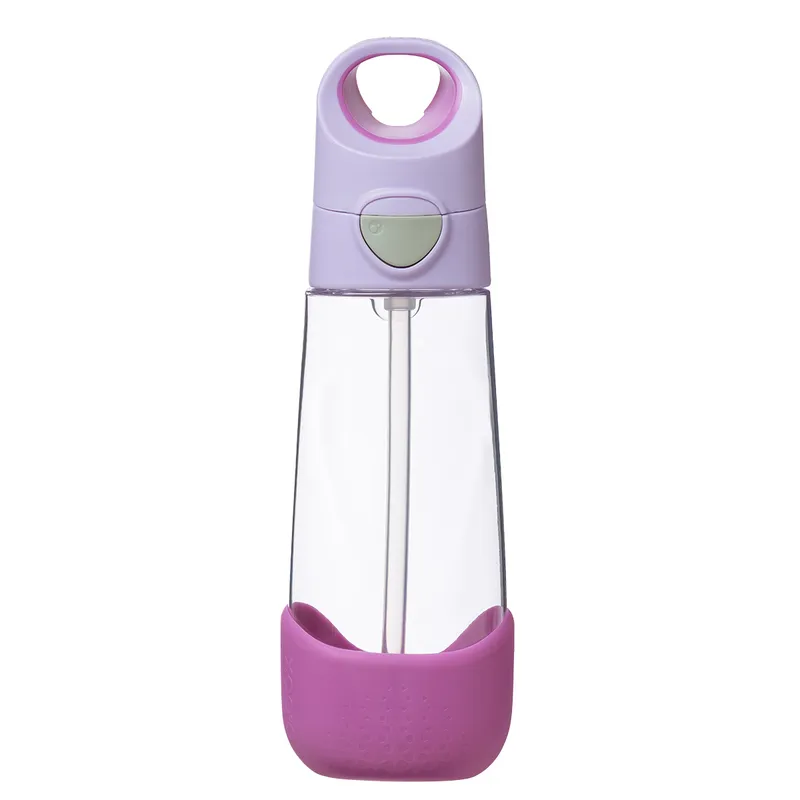 B.BOX BB001386 Butelka Na Wodę Tritanowa Ze Słomką 600ml Sugar Plum