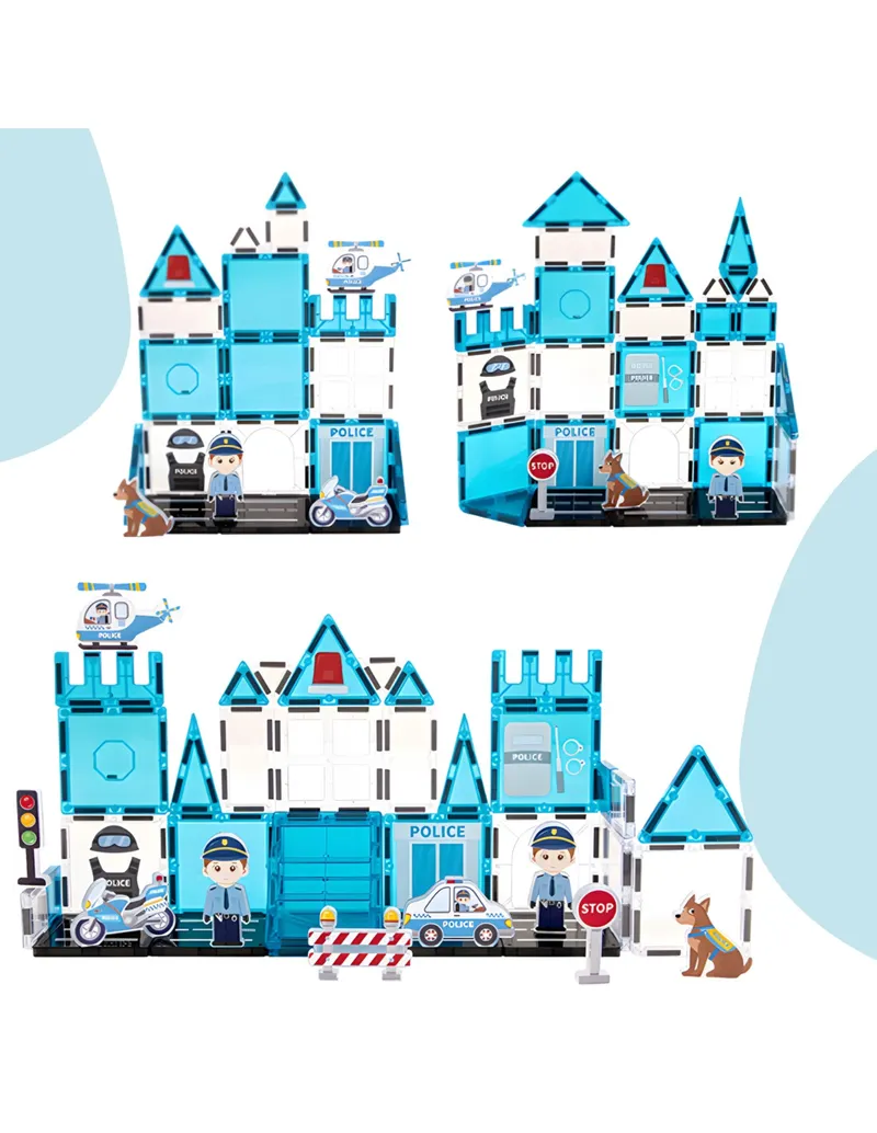WOOPIE 55006 Klocki Magnetyczne Policja 42 el