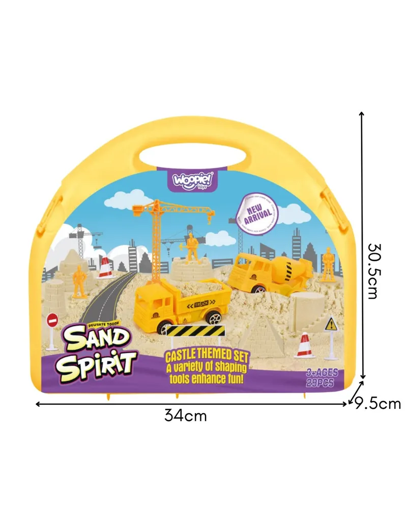 WOOPIE 58762 Magnetyczny Piasek Kinetyczny Plac Budowy