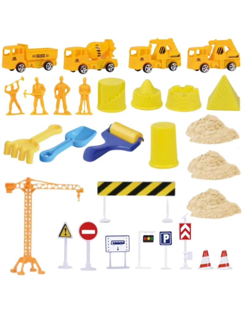 WOOPIE 58762 Magnetyczny Piasek Kinetyczny Plac Budowy