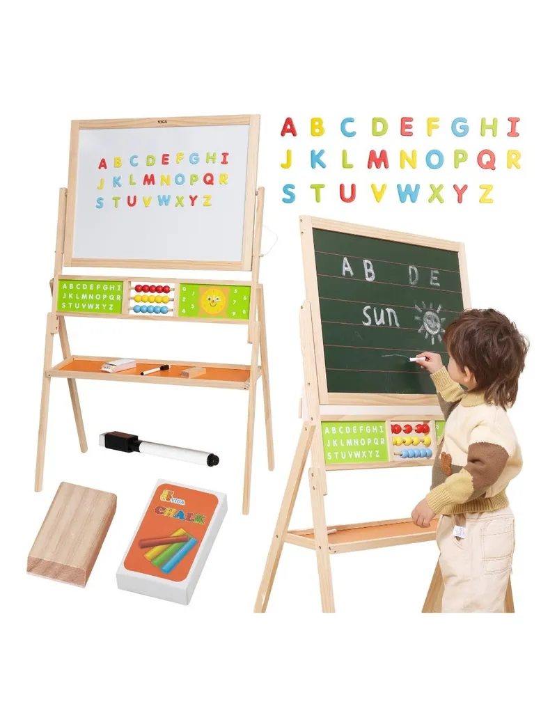 VIGA 44834 Tablica Dwustronna Z Akcesoriami