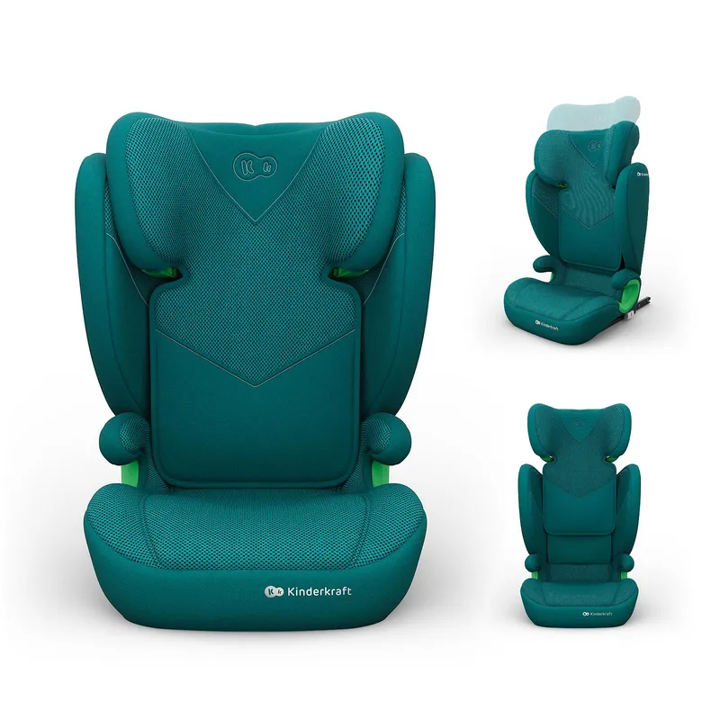 KINDERKRAFT Fotelik Samochodowy JUNIOR FIX 2 PLUS I-Size Green