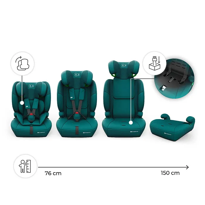 KINDERKRAFT Fotelik Samochodowy COMFORT UP 2 PLUS I-Size Green