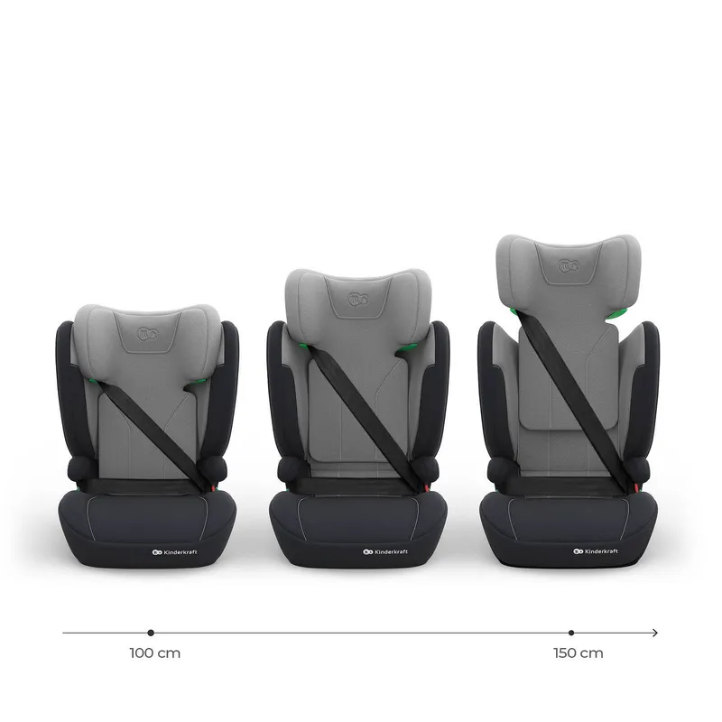 KINDERKRAFT Fotelik Samochodowy I-SPARK 2 PLUS I-Size Grey