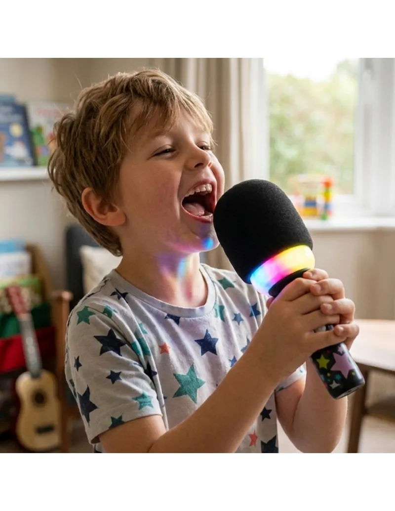 WOOPIE 58861 Bezprzewodowy Mikrofon Do Karaoke - Czarny