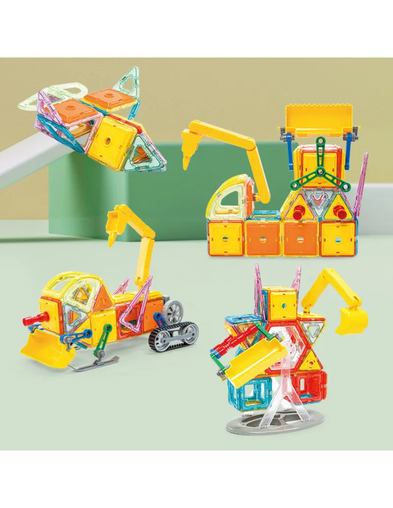 WOOPIE 55051 Klocki Magnetyczne Konstrukcyjne Pojazdy