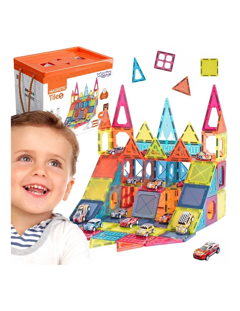 WOOPIE 55990 Klocki Magnetyczne 7,5 cm Parking 112 el