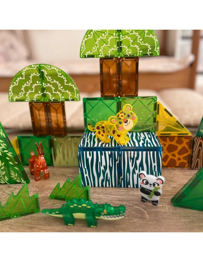 WOOPIE 55877 Klocki Magnetyczne 3D Zwierzęta 45 el