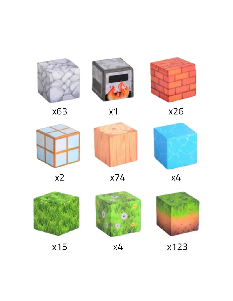 WOOPIE 55976 Klocki Magnetyczne Konstrukcyjne Świat Klocków 108 el
