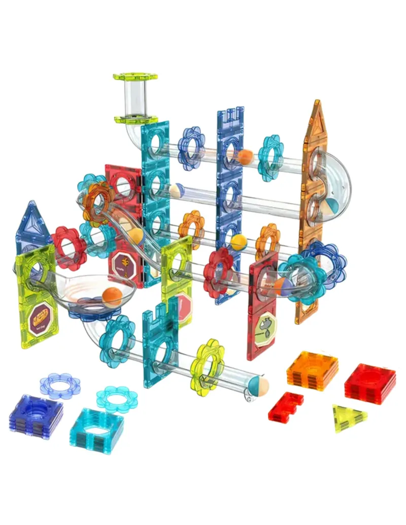 WOOPIE 55945 Klocki Magnetyczne Tor Kulkowy 113 el
