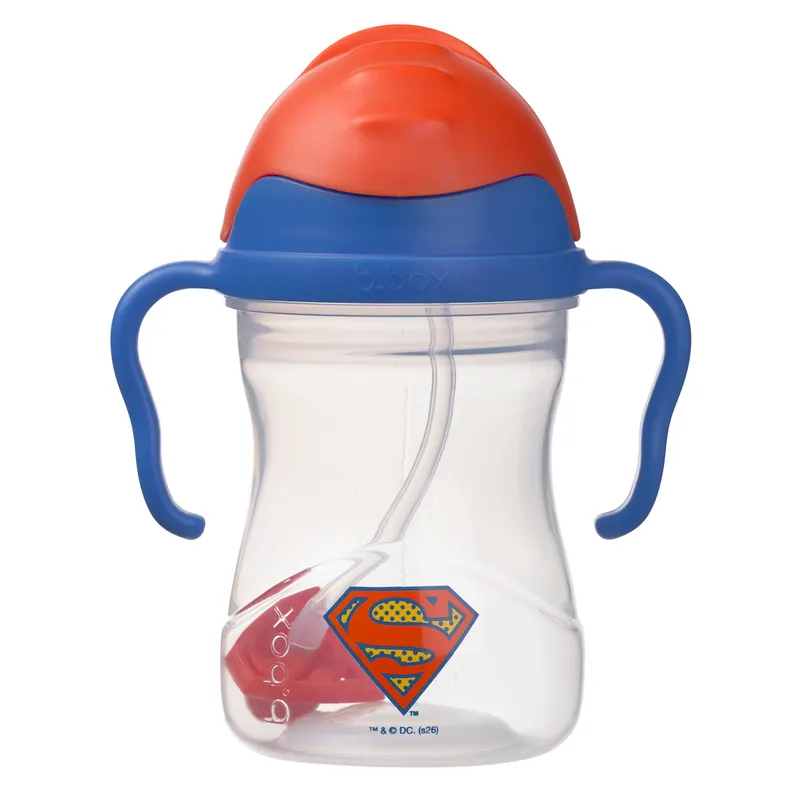 B.BOX BB001437 Bidon Ze Słomką 240 ml Superman