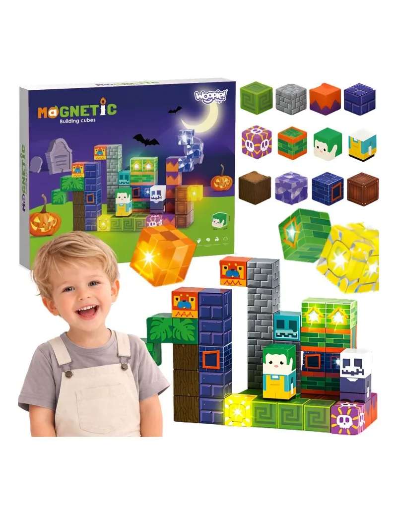WOOPIE 58878 Klocki Magnetyczne Świecące Halloween 63