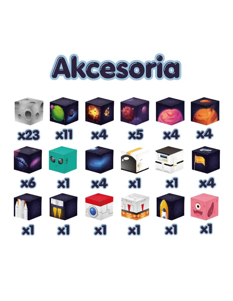 WOOPIE 58991 Magnetyczne Kostki Konstrukcyjne Kosmos