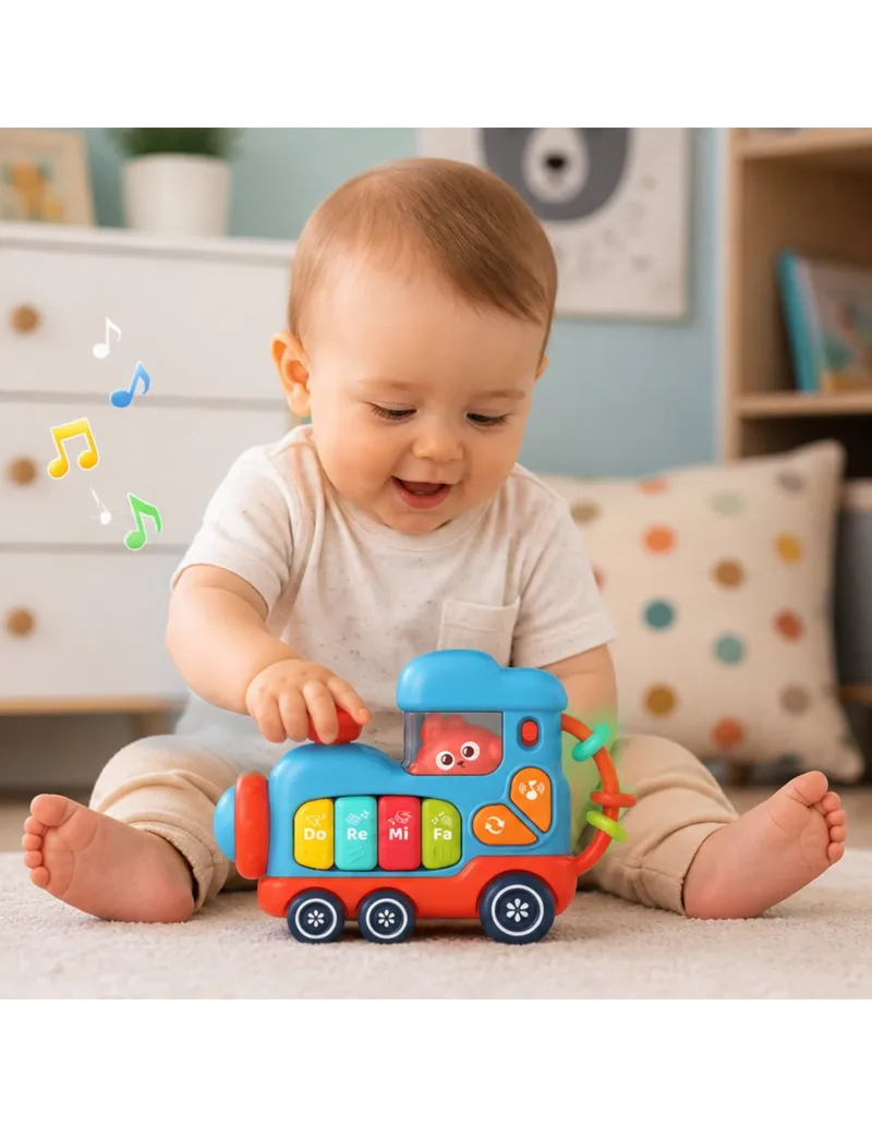 WOOPIE BABY 59189 Interaktywne Muzyczne Pianinko Lokomotywa