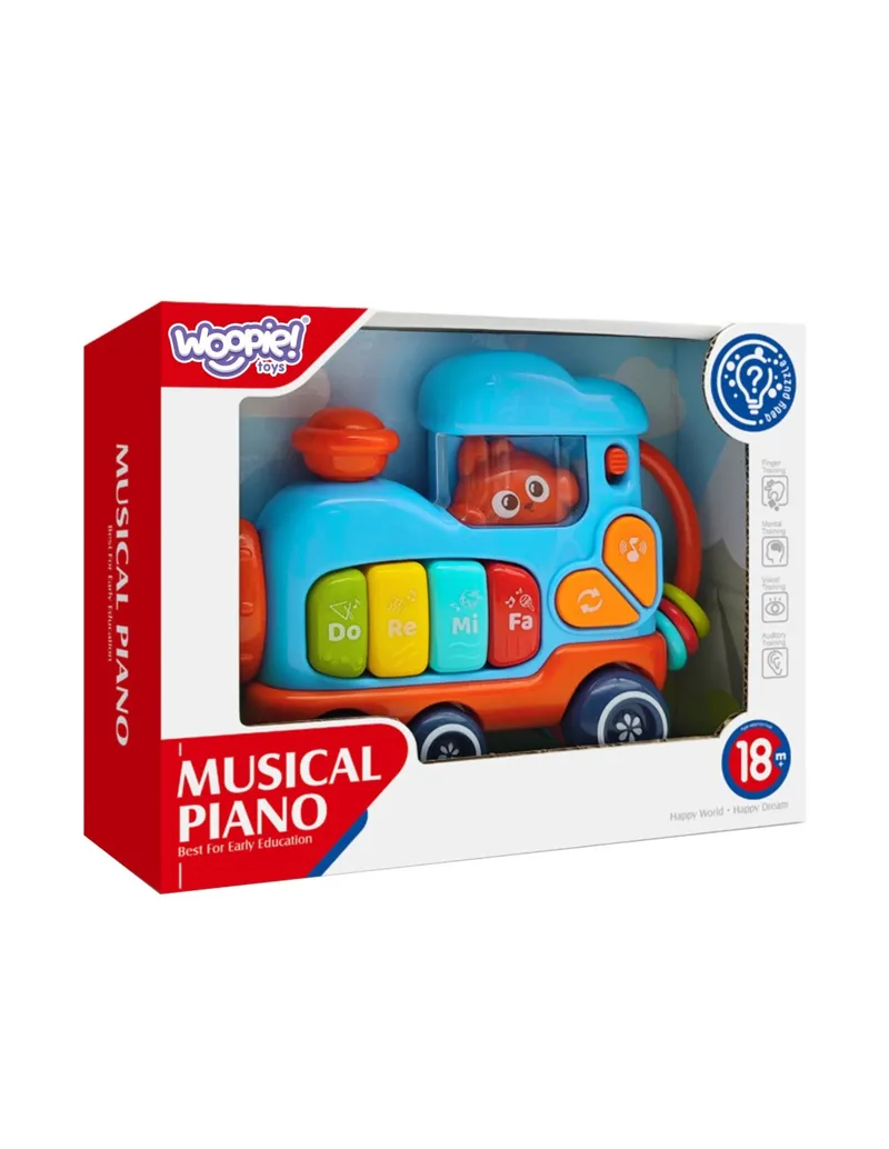 WOOPIE BABY 59189 Interaktywne Muzyczne Pianinko Lokomotywa