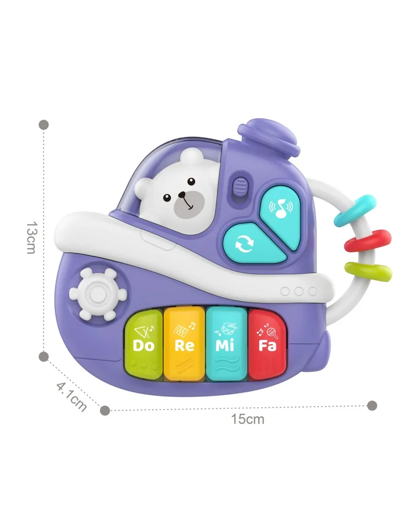 WOOPIE BABY 59196 Interaktywne Muzyczne Pianinko Statek