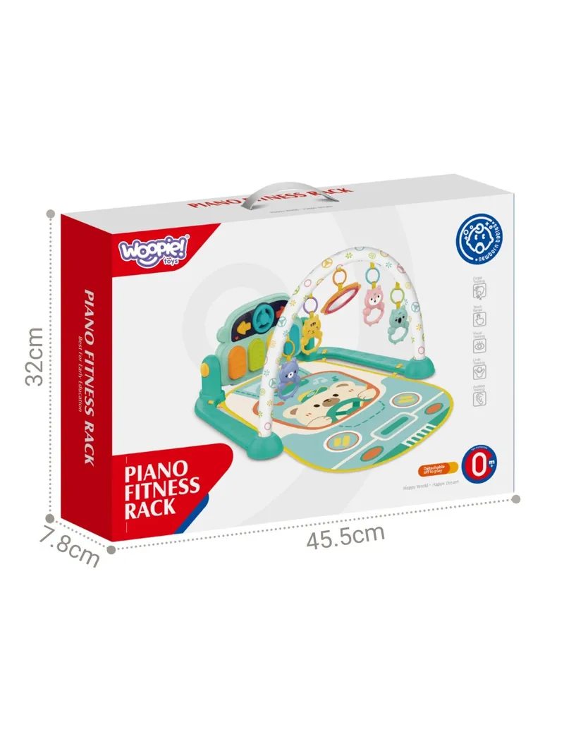 WOOPIE BABY 59233 Mata Edukacyjna Z Pianinkiem 10 el