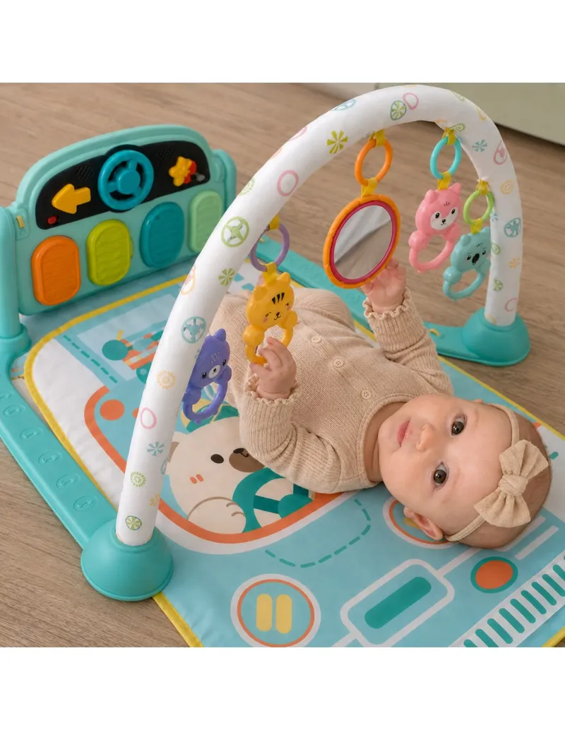 WOOPIE BABY 59233 Mata Edukacyjna Z Pianinkiem 10 el