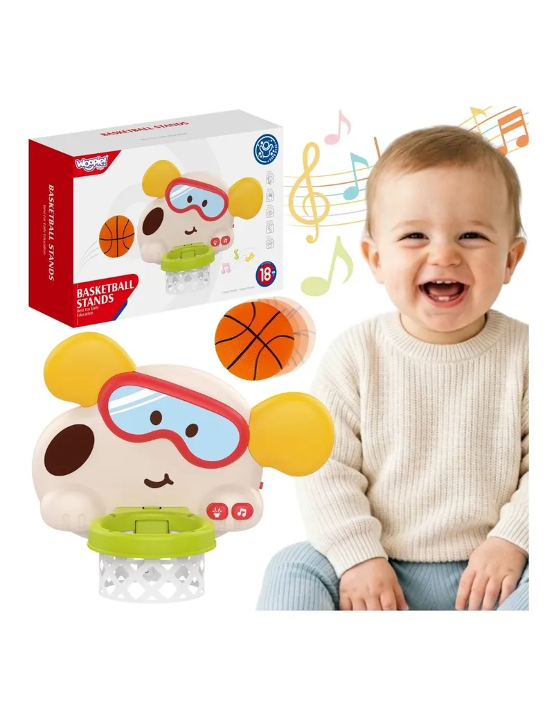 WOOPIE BABY 59219 Interaktywny Kosz Do Koszykówki Piesek