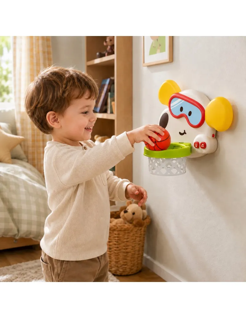 WOOPIE BABY 59219 Interaktywny Kosz Do Koszykówki Piesek
