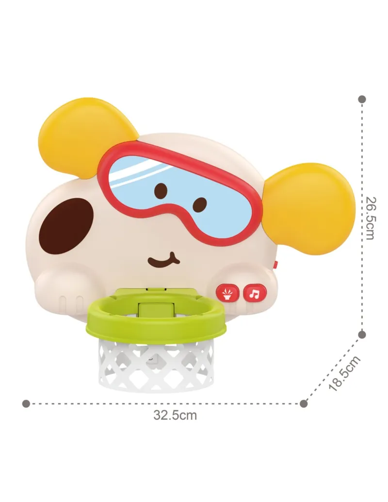 WOOPIE BABY 59219 Interaktywny Kosz Do Koszykówki Piesek