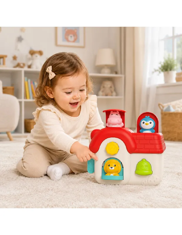 WOOPIE BABY 59370 Interaktywny Domek Pop-Up Zwierzątka