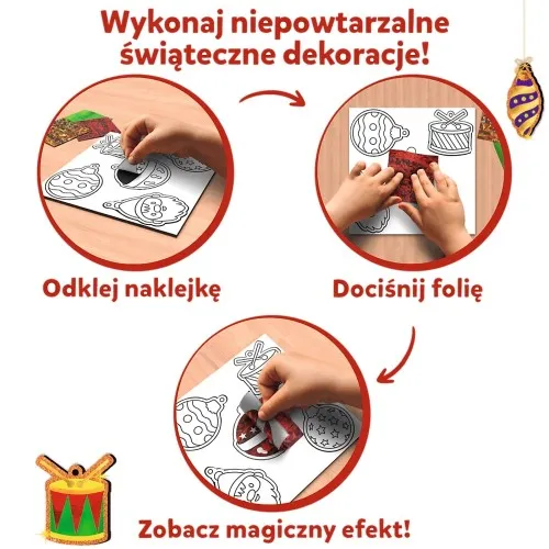 TREFL 62609 Skillmatics Foil Fun Ozdoby Świąteczne