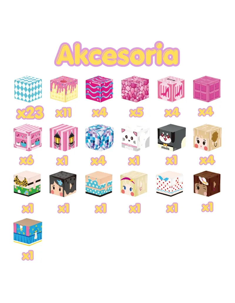 WOOPIE 58977 Klocki Magnetyczne Sześciany Pixele 9 el