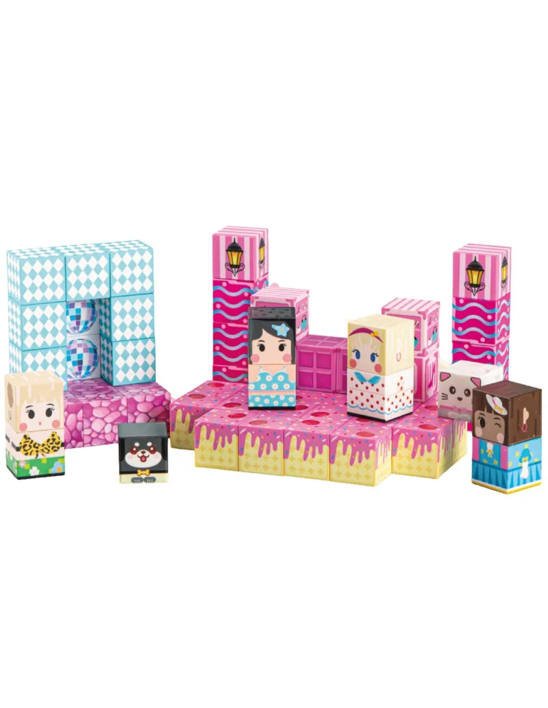 WOOPIE 58977 Klocki Magnetyczne Sześciany Pixele 9 el
