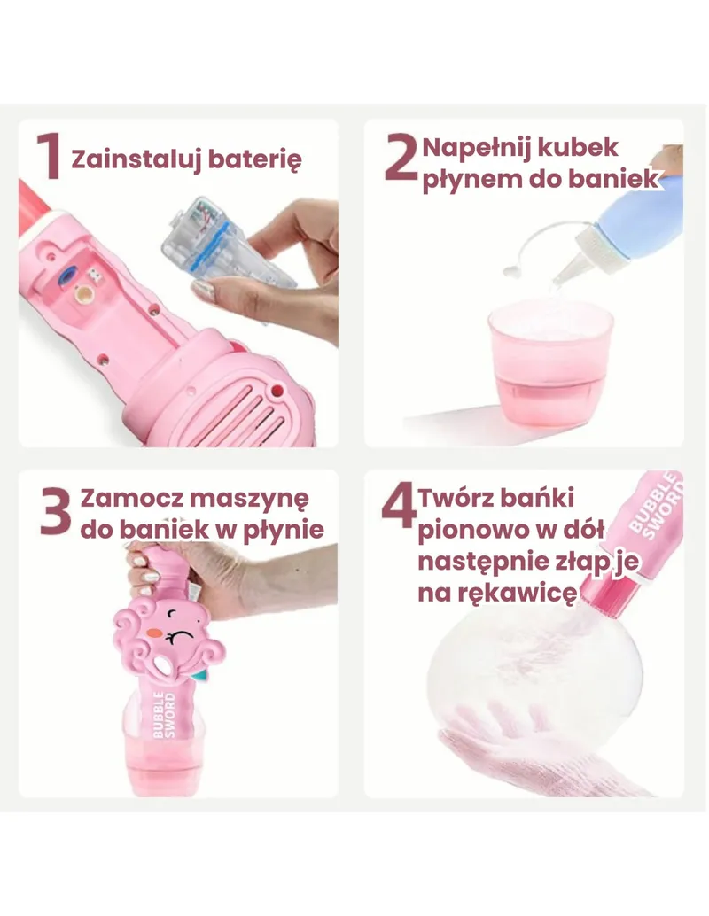 WOOPIE 59059 Maszynka Do Baniek Z Dymem Jednorożec