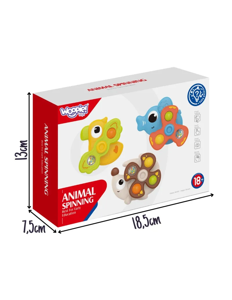 WOOPIE BABY 59349 Bączki Spinery Sensoryczne Przyssawka