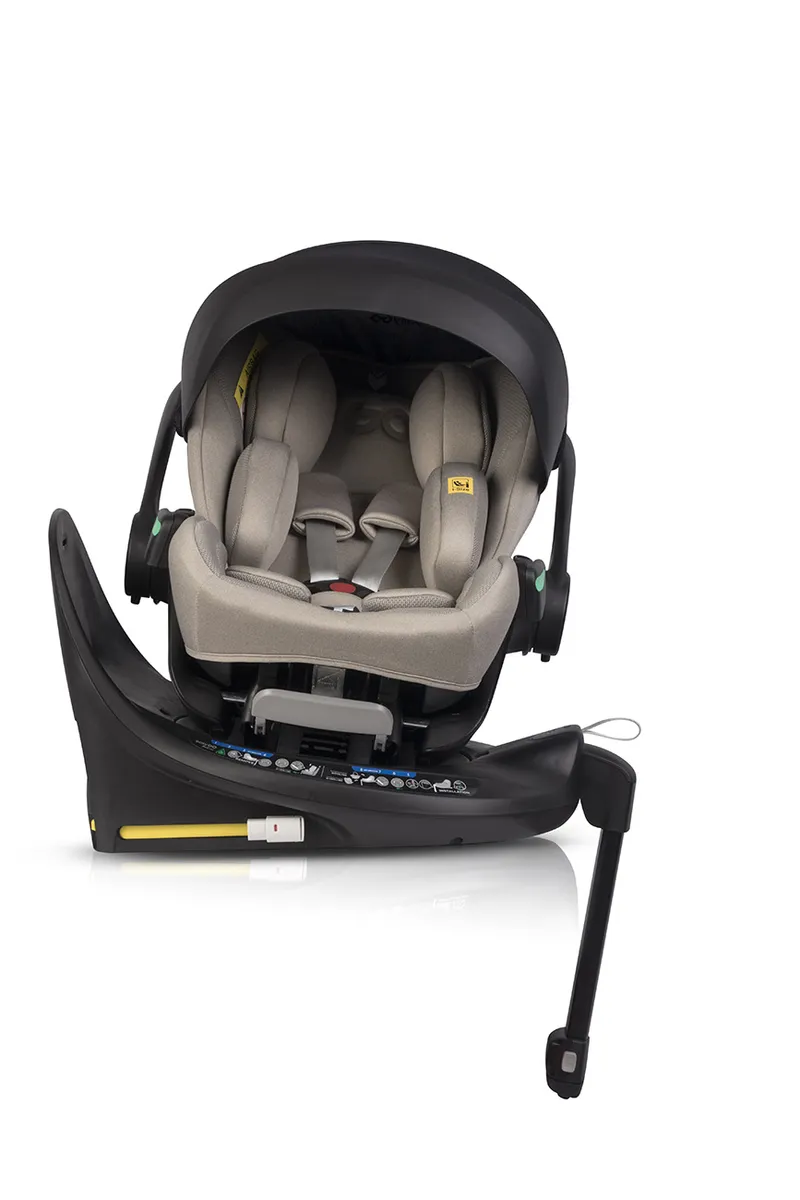 EASY GO Zestaw Fotelików Samochodowych 2w1 BUZ XTD PRO I BUZ PRO BODY TAUPE