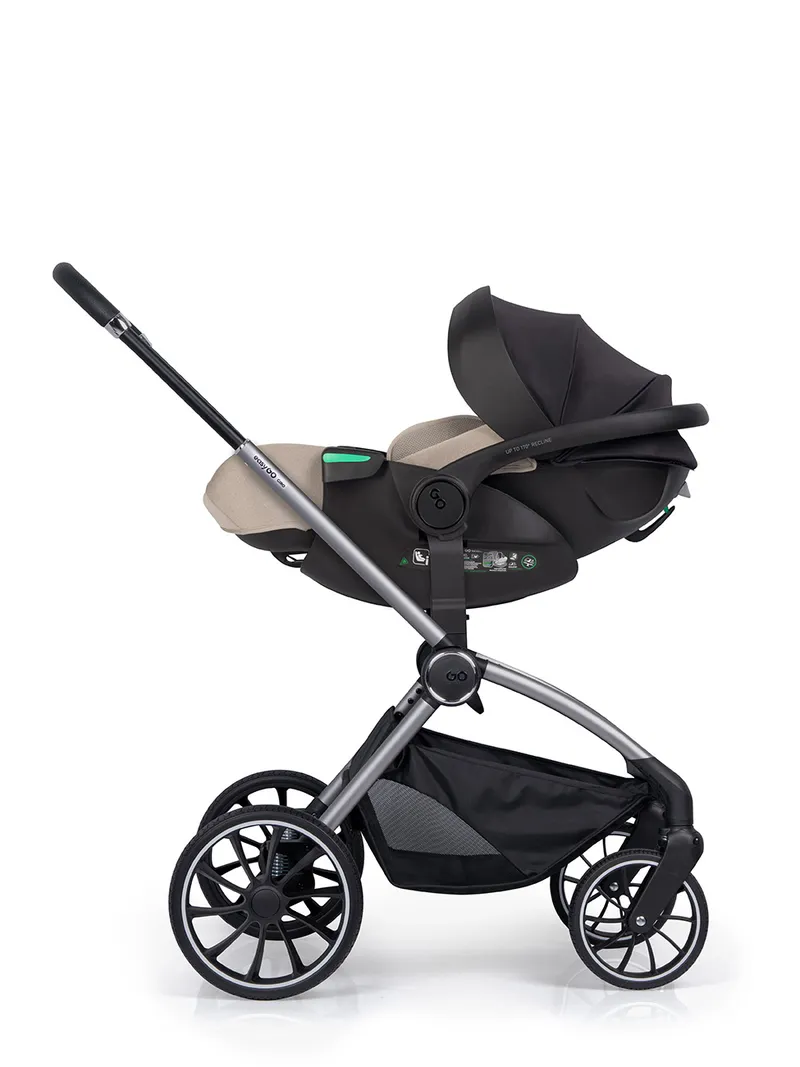 EASY GO Zestaw Fotelików Samochodowych 2w1 BUZ XTD PRO I BUZ PRO BODY TAUPE