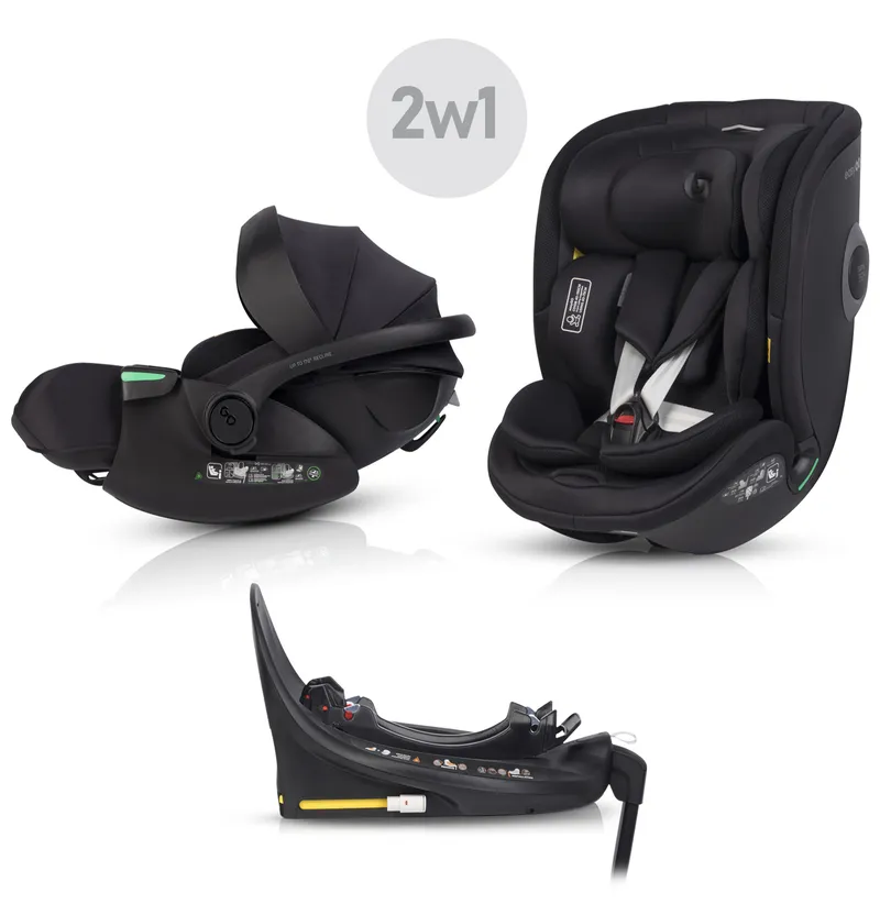 EASY GO Zestaw Fotelików Samochodowych 2w1 BUZ XTD PRO I BUZ PRO BODY INK