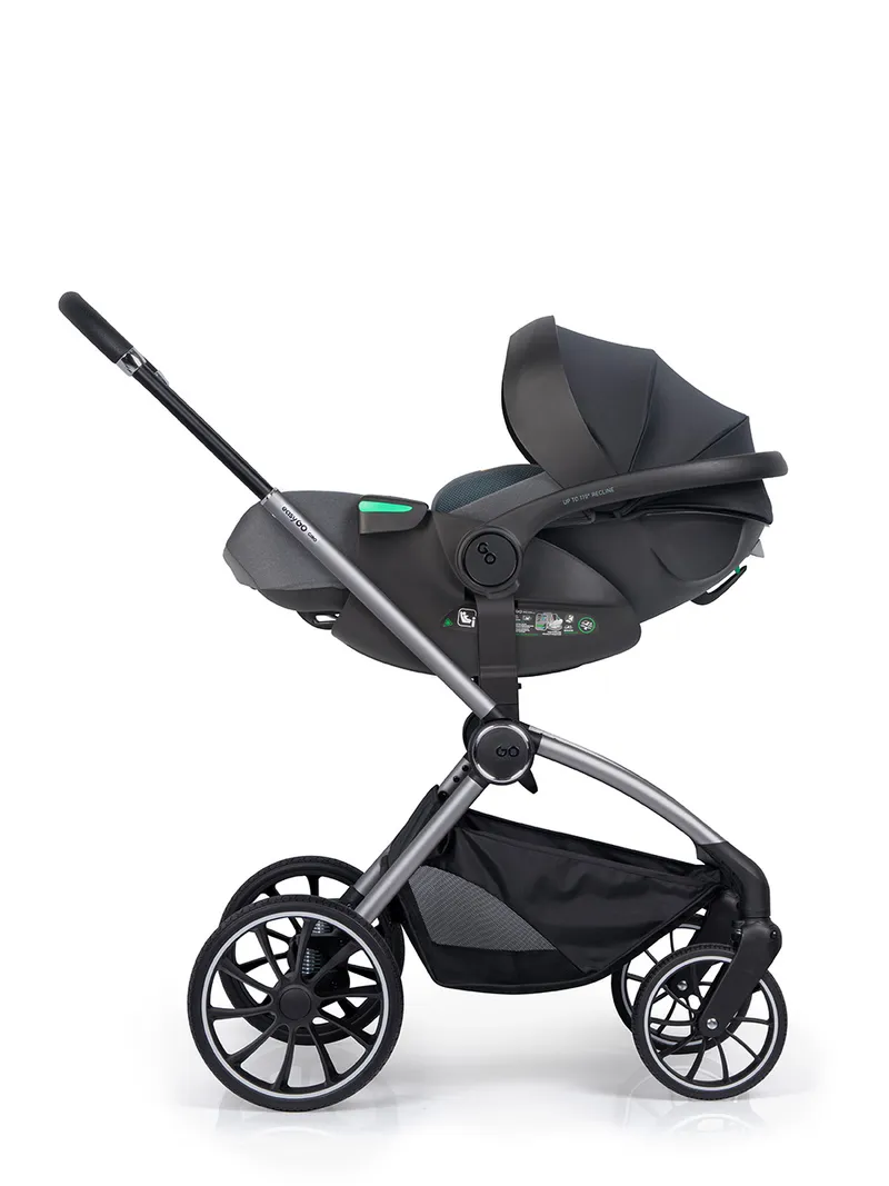 EASY GO Zestaw Fotelików Samochodowych 2w1 BUZ XTD PRO I BUZ PRO BODY GRANITO