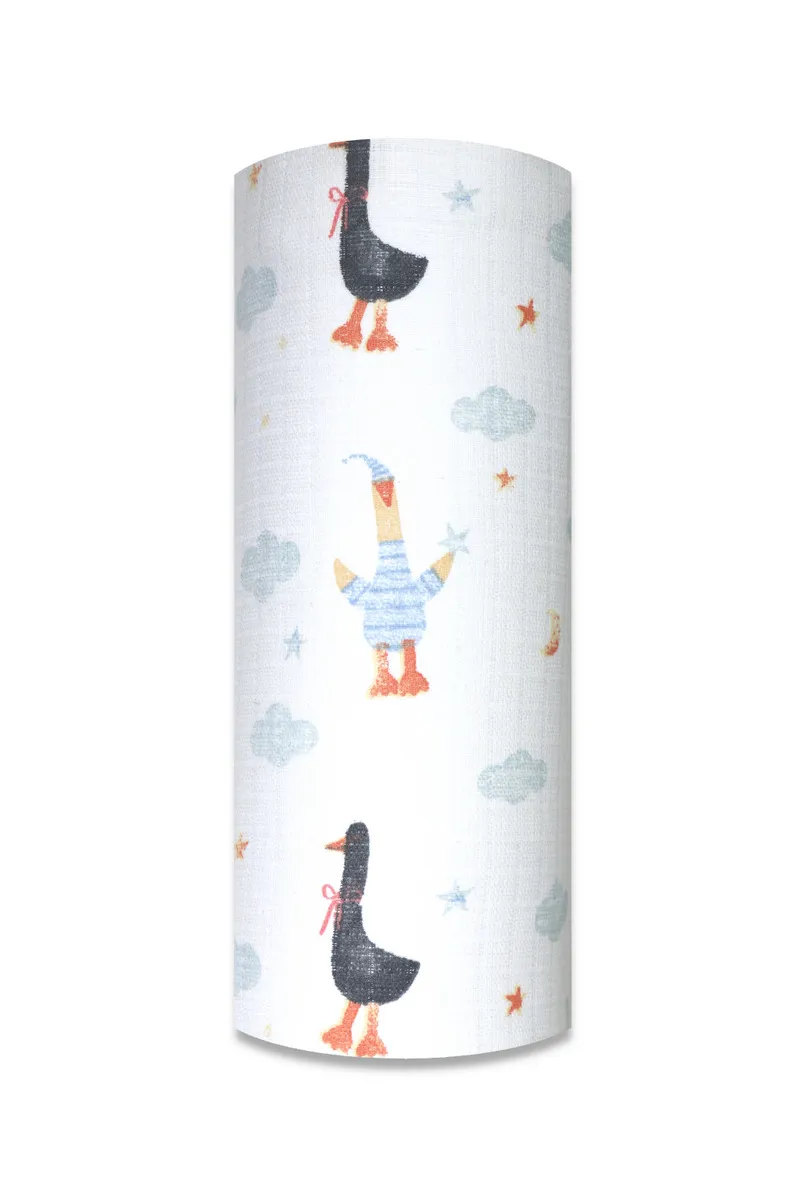 EGA Pielucha Tetra Druk 70x80 GĄSKA W PIŻAMIE 4244 Cena Za 1szt / Pakowane Po 5szt