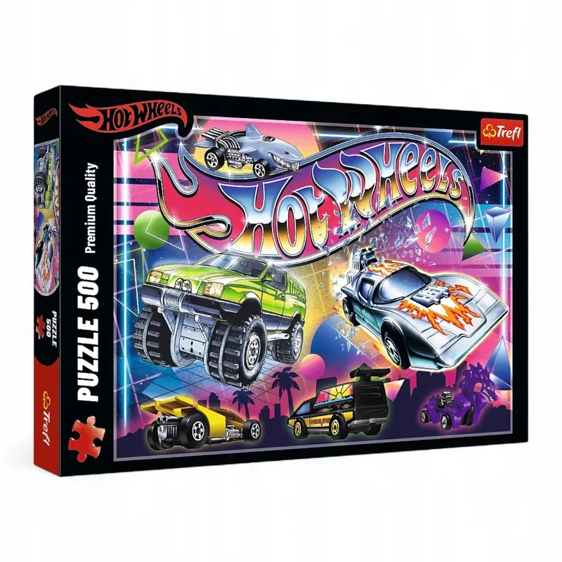 TREFL 37538 Puzzle 500 Hot Wheels: Lata 80-TE