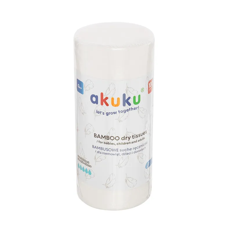 AKUKU A0687 Jednorazowe Chusteczki Bambusowe 18x25 cm 100 szt