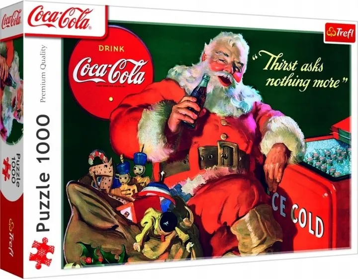 TREFL 10921 Puzzle 1000 XMAS Coca-Cola Prezenty Od Mikołaja