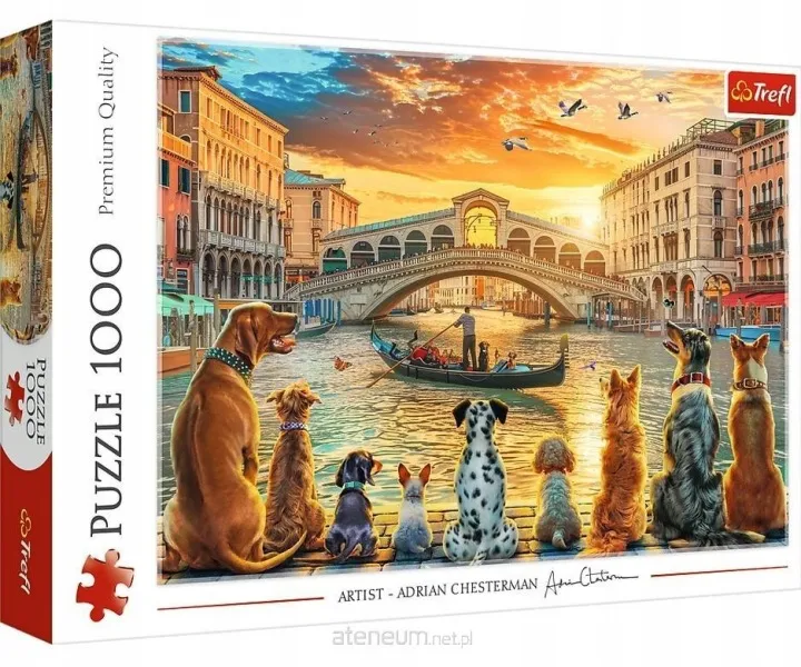 TREFL 10944 Puzzle 1000 Pieski W Wenecji