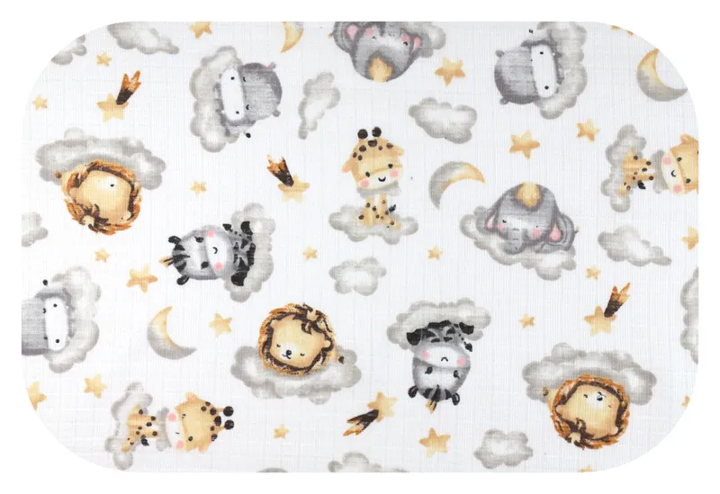 EGA Pielucha Tetra Druk 70x80 SAFARI W CHMURACH 9613 Cena Za 1 szt / Pakowane Po 5 szt