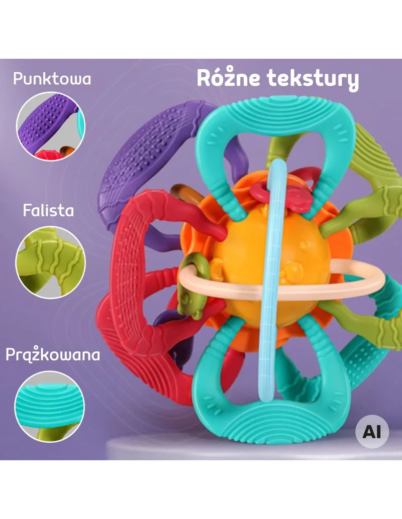WOOPIE BABY 59837 Piłka Sensoryczna Gryzak