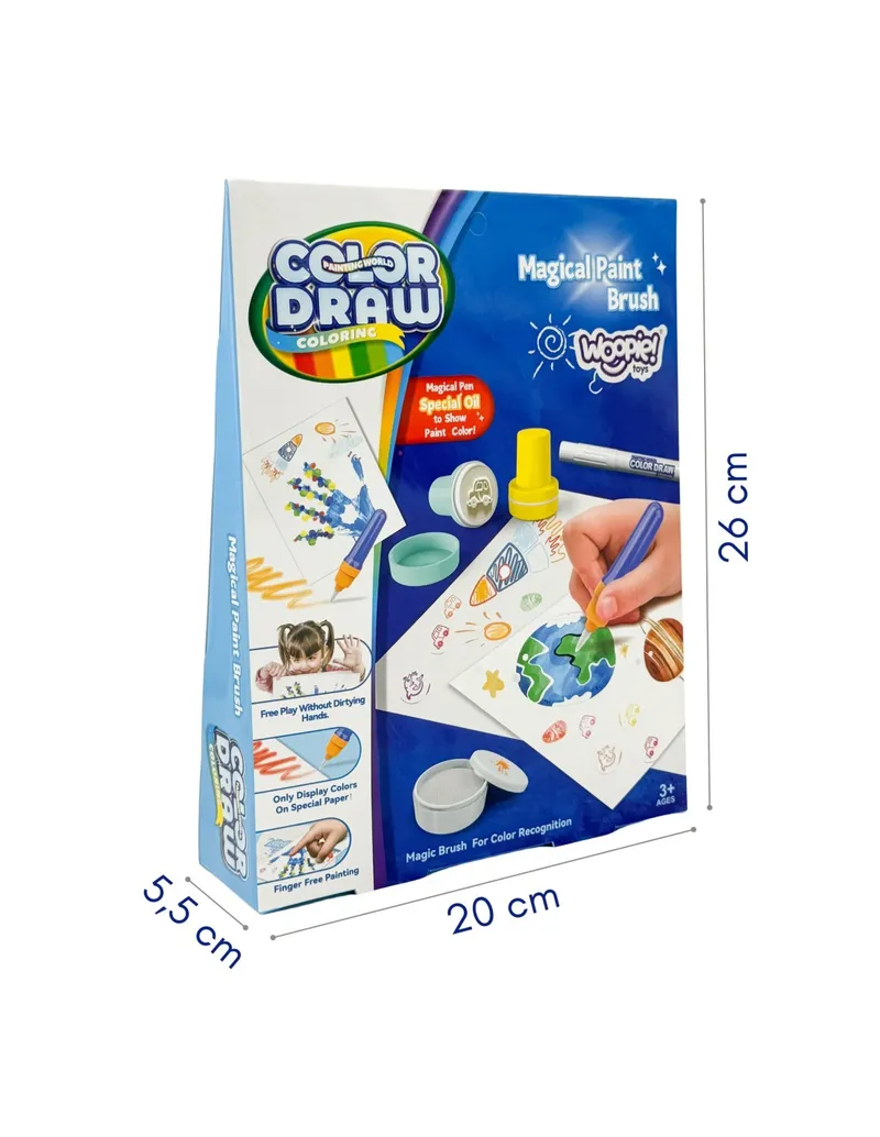 WOOPIE 59998 Magiczny Pędzel - Zestaw Kreatywny Pieczątki