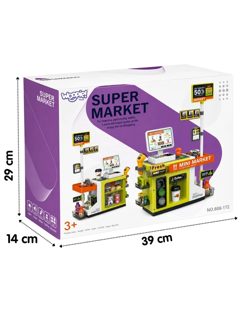 WOOPIE 100321 Kasa Sklepowa Mini Market