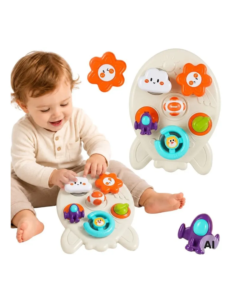 WOOPIE BABY 100178 Tablica Aktywności - Rakieta 7w1