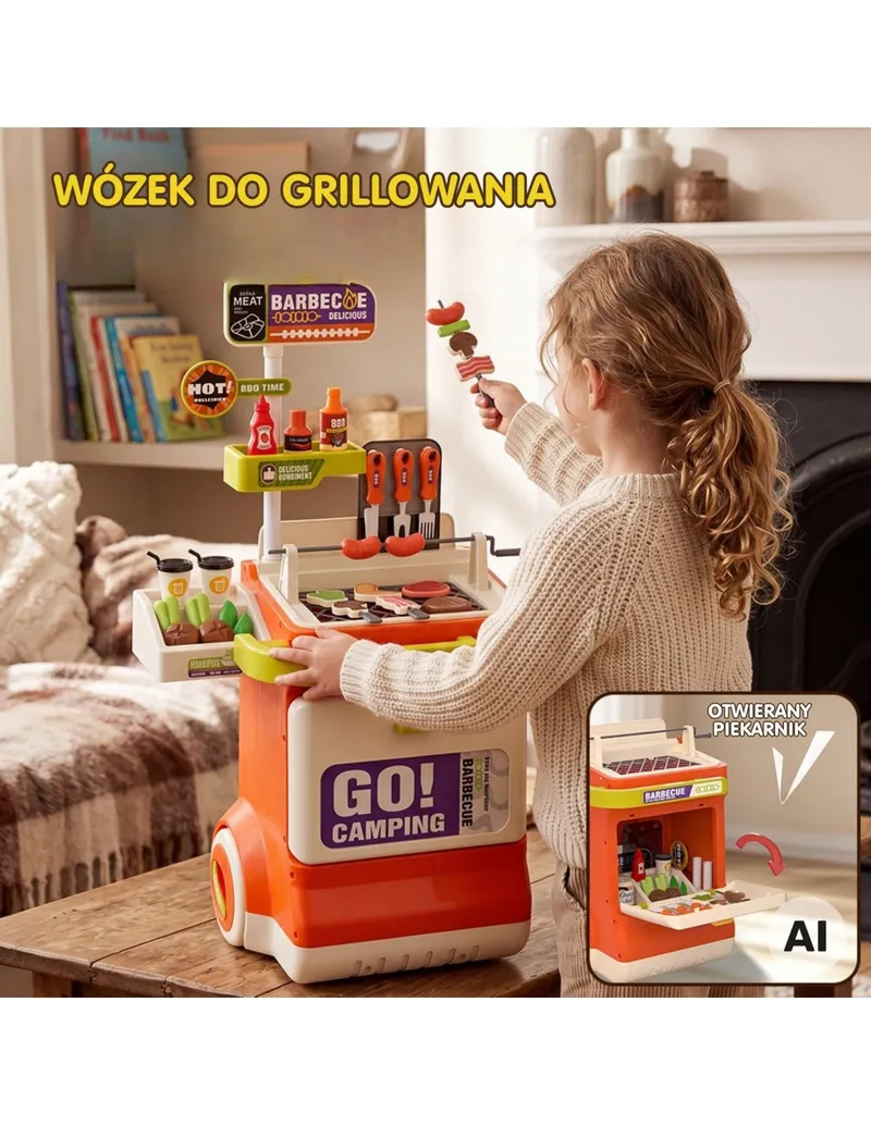 WOOPIE 100376 Wózek BBQ Stoisko Do Grila