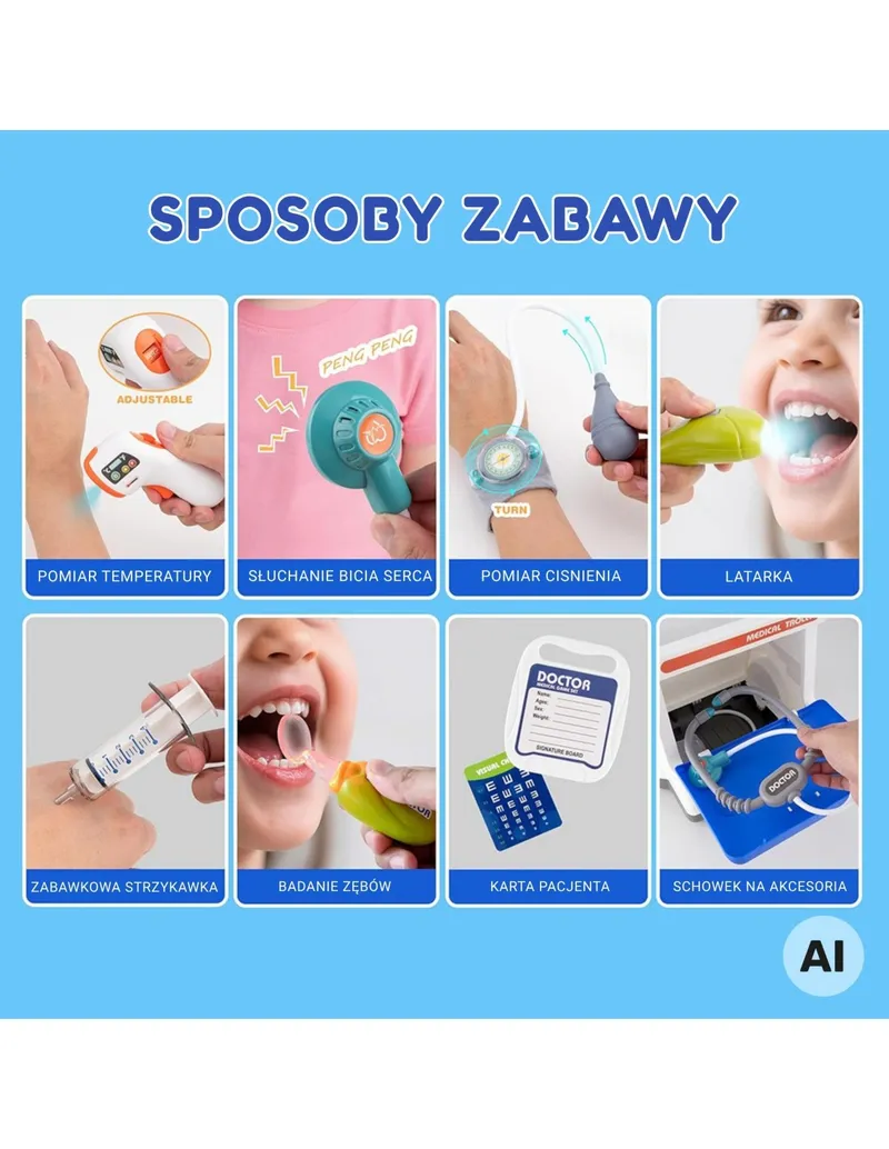 WOOPIE 100314 Wózek Medyczny - Stanowisko Lekarza RTG