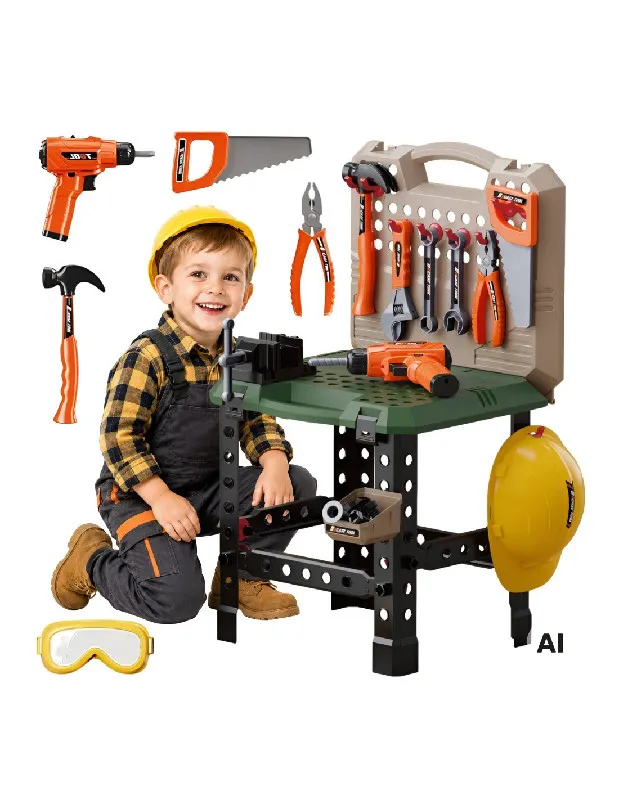 WOOPIE 100284 Zestaw Małego Mechanika - Warsztat 90 el